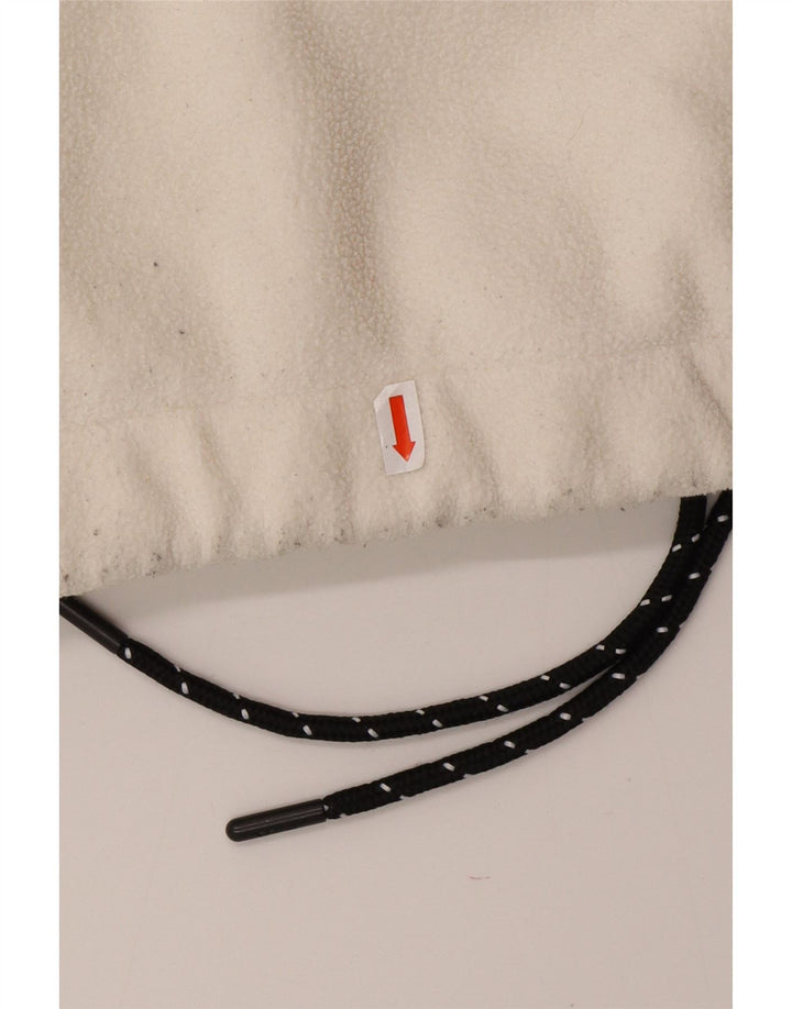 FILA Pull surdimensionné en polaire graphique pour femme UK 10 Small Blanc Colorblock