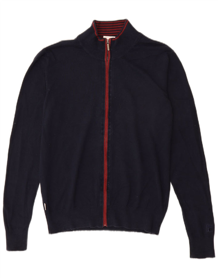 FILA Pull Cardigan Garçon 15-16 ans Bleu Marine Moyen