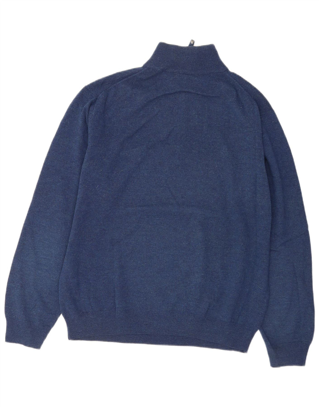 Gant Pull col zippé homme XL bleu marine laine d'agneau