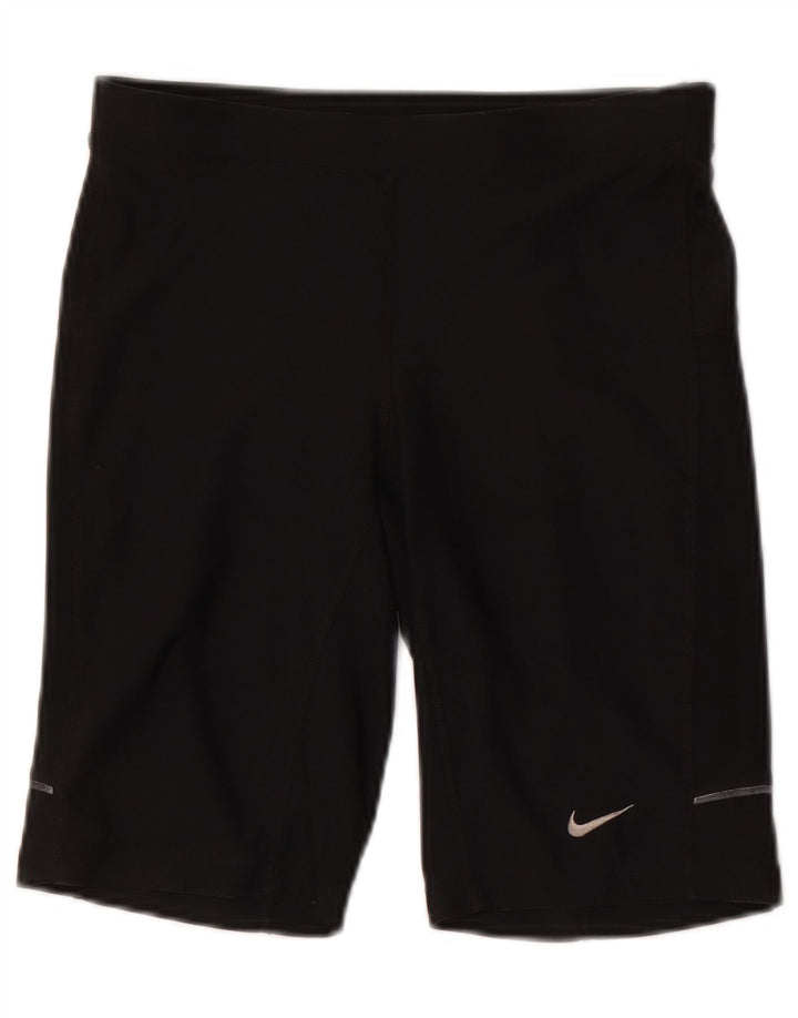 Nike Short de sport Dri Fit pour femme UK 8 Small Noir Polyester