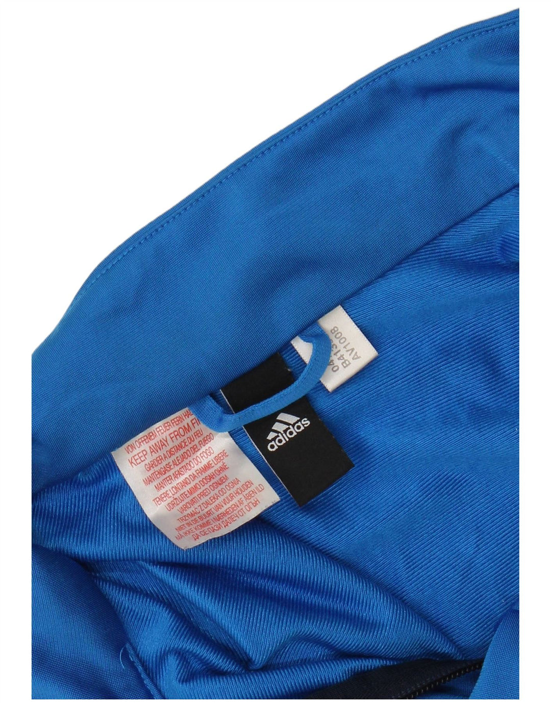 Adidas Veste de survêtement pour femme UK 12 Bleu marine moyen Colourblock