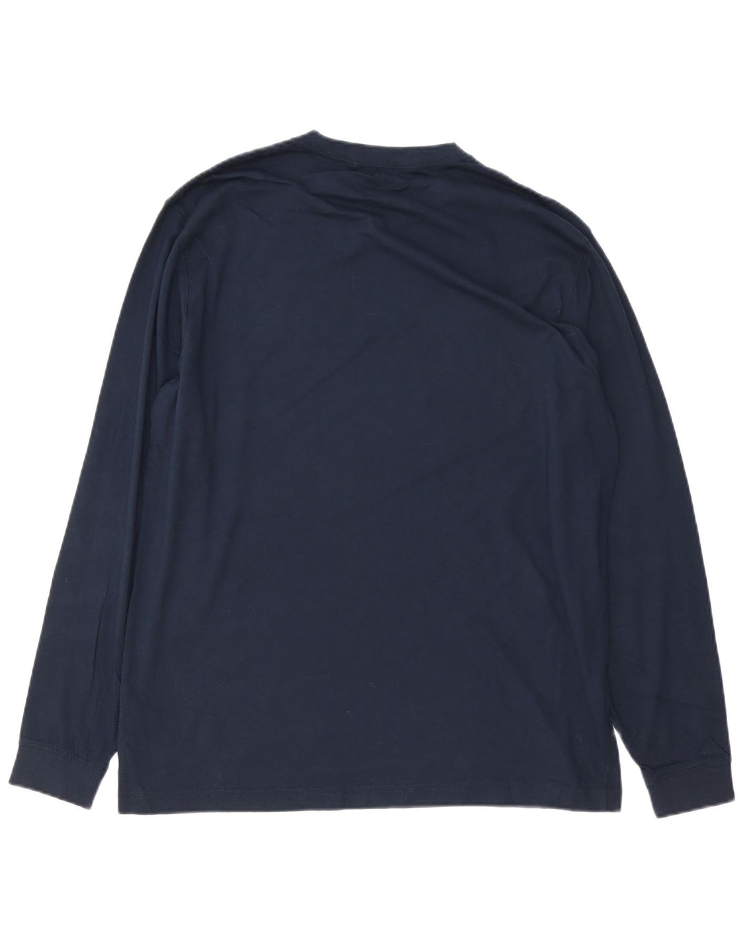 L.L.BEAN Haut graphique à manches longues pour homme, coupe traditionnelle, bleu marine moyen
