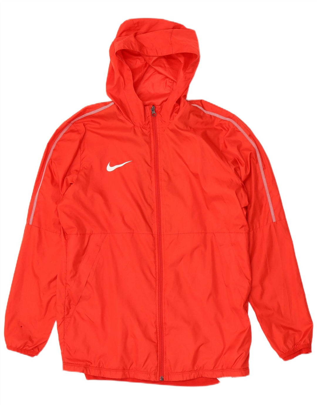 Nike Veste de pluie à capuche pour homme UK 40 Large Rouge Polyester