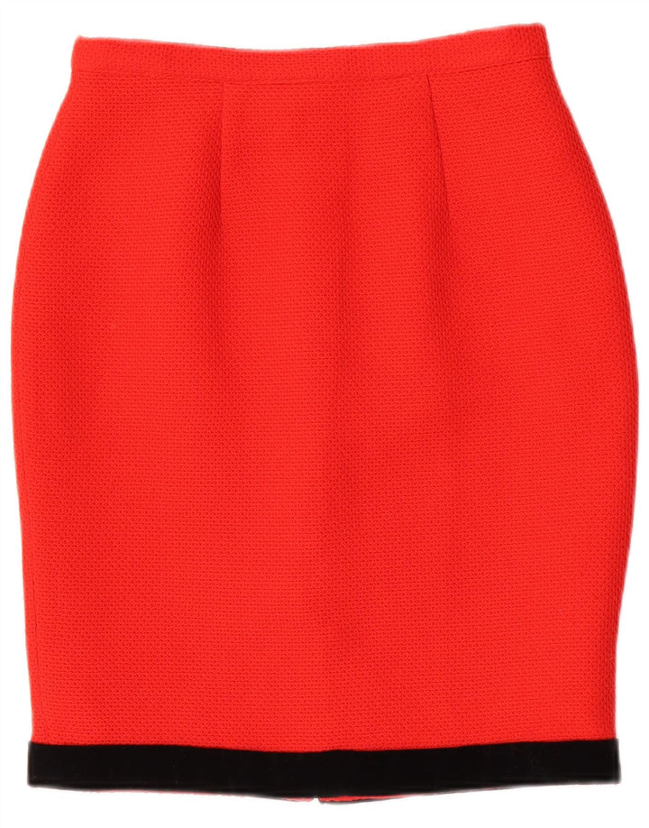 VINTAGE Ensemble jupe 2 pièces pour femme IT 44 Medium W26 Rouge Polyester