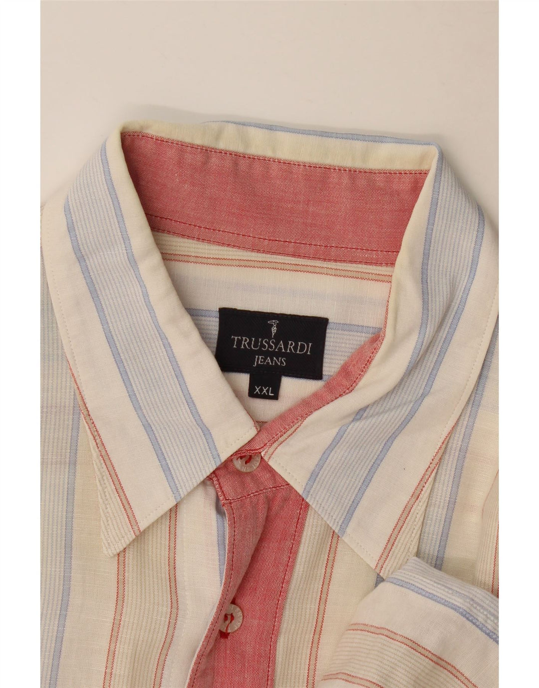 Trussardi Jeans Chemise Homme 2XL Rayé Multicolore