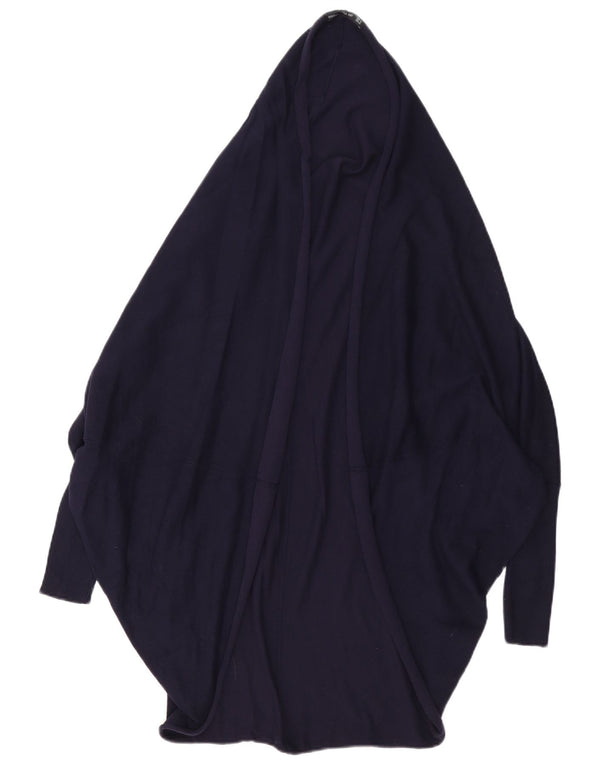 Zara Cardigan long surdimensionné pour femme UK 14 Bleu marine moyen