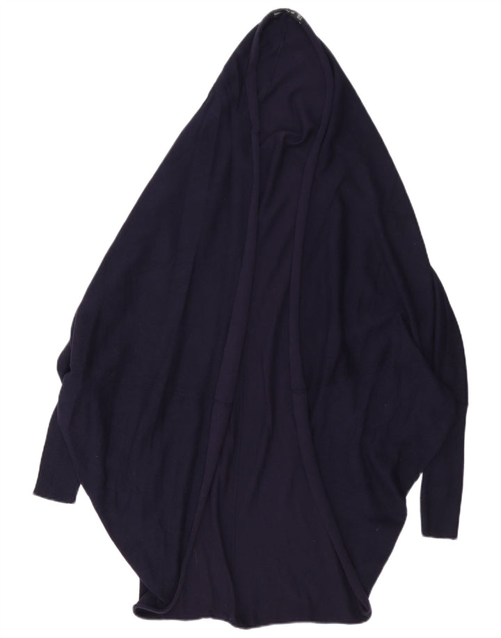 Zara Cardigan long surdimensionné pour femme UK 14 Bleu marine moyen
