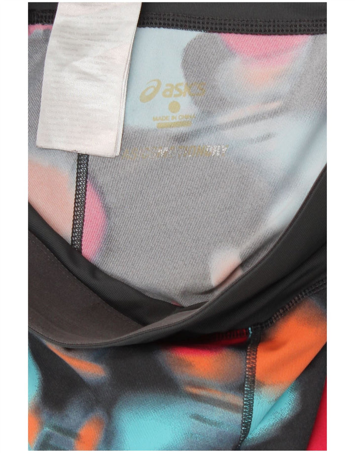 Asics Leggings Femme UK 8 Petit Polyester Géométrique Multicolore