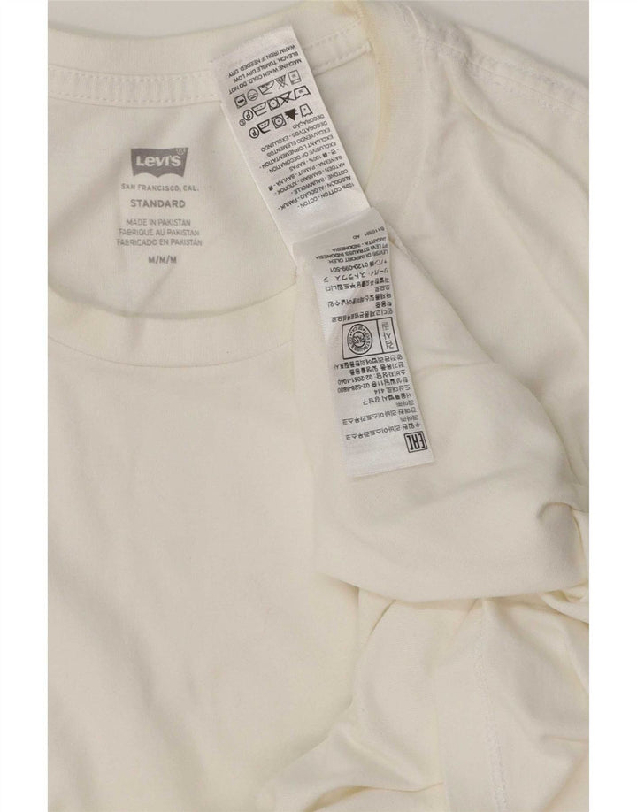 Levi's Tee-Shirt Coupe Standard Homme Blanc Moyen Coton