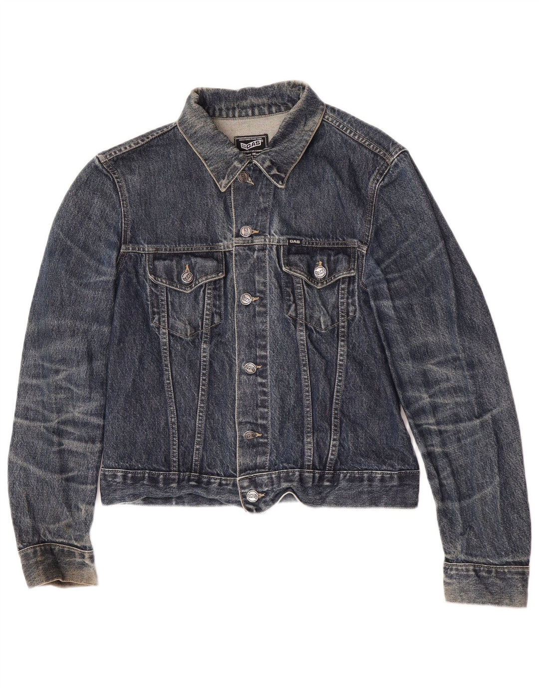 Gas Veste en Jean Femme UK 14 Coton Bleu Marine Moyen