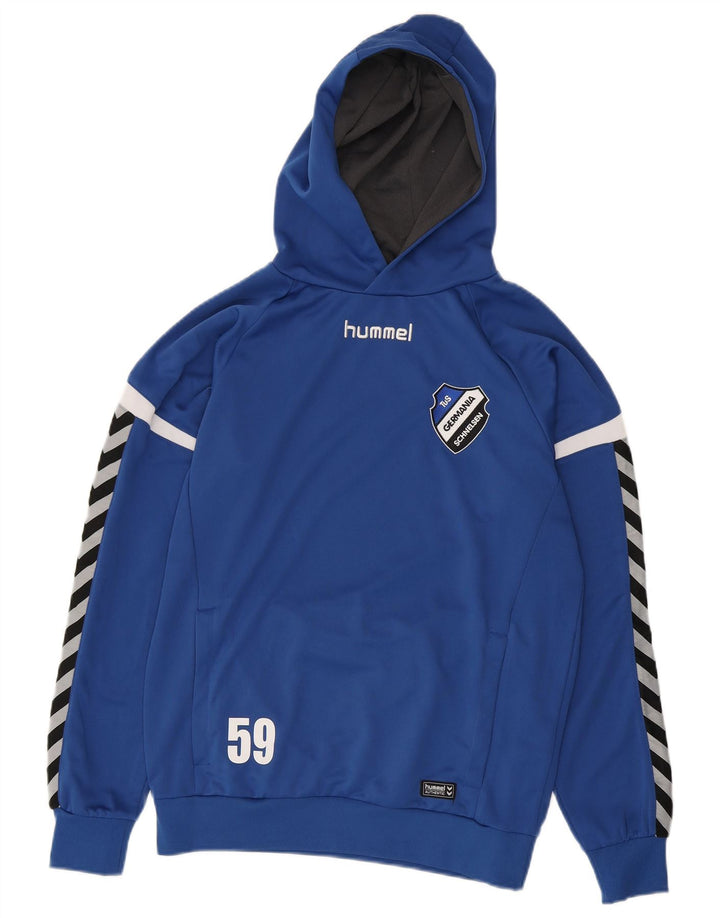 Hummel Pull à capuche graphique homme petit bleu polyester