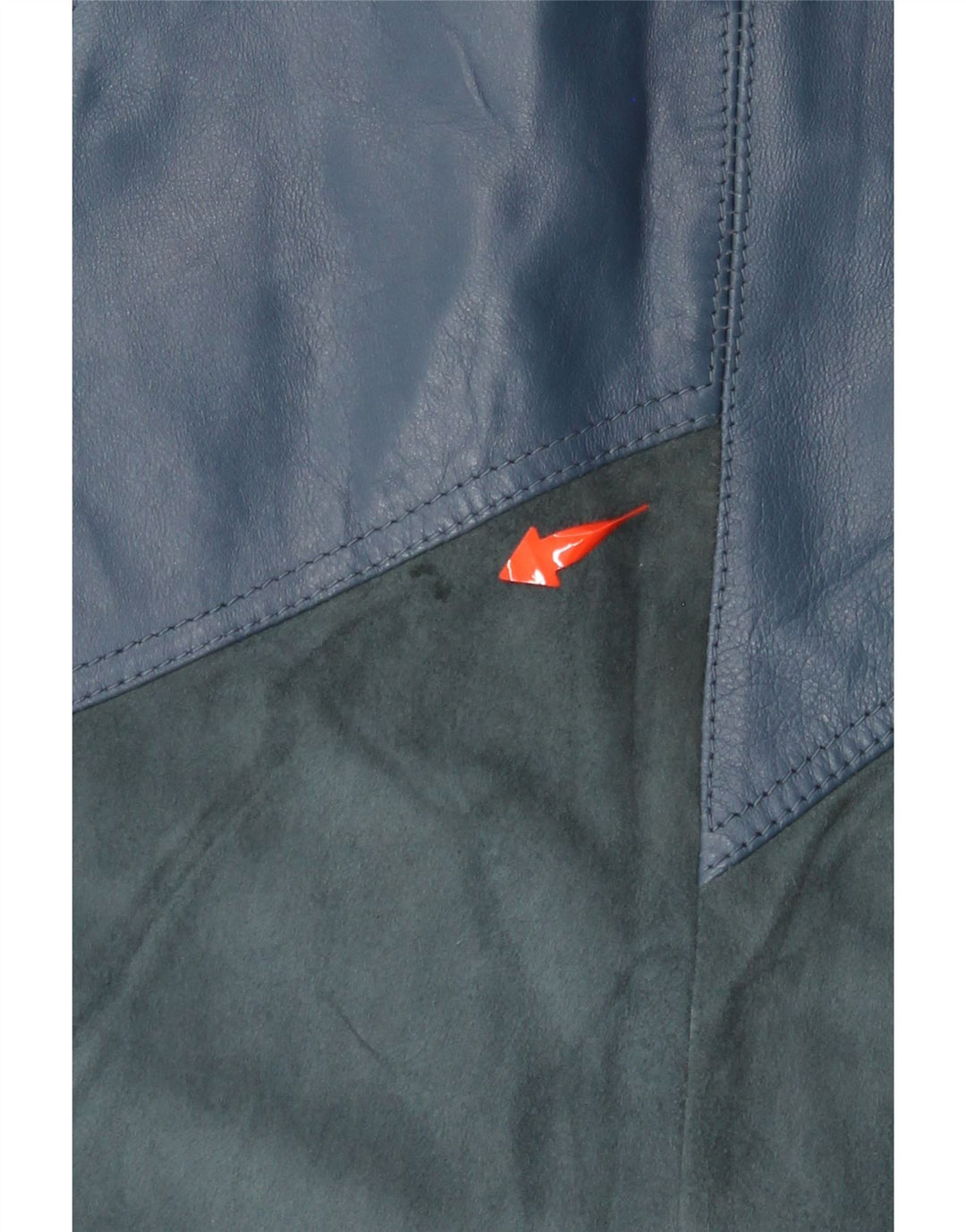 VINTAGE Jupe en cuir femme W30 Bleu moyen