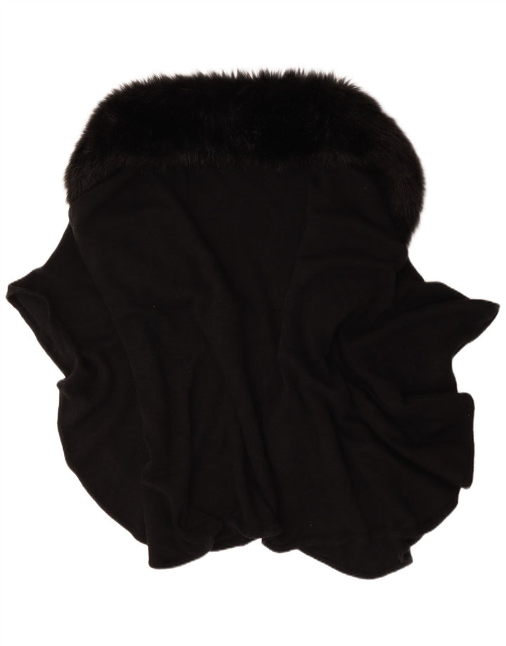 Manteau Poncho Femme Vintage Taille Unique Noir