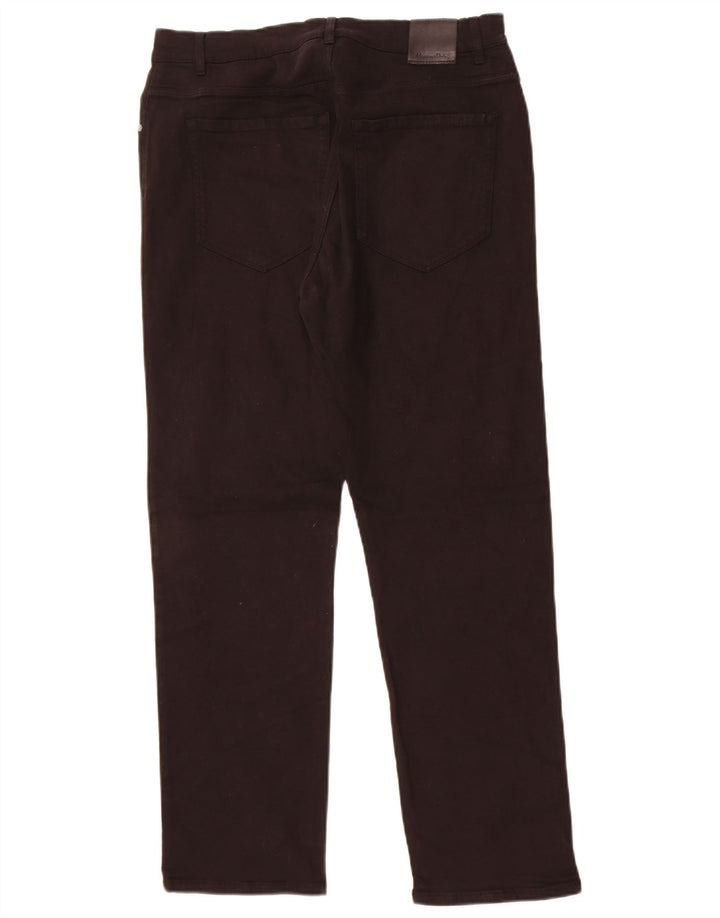 Massimo Dutti Jean droit pour femme EU 42 Large W32 L27 Coton noir