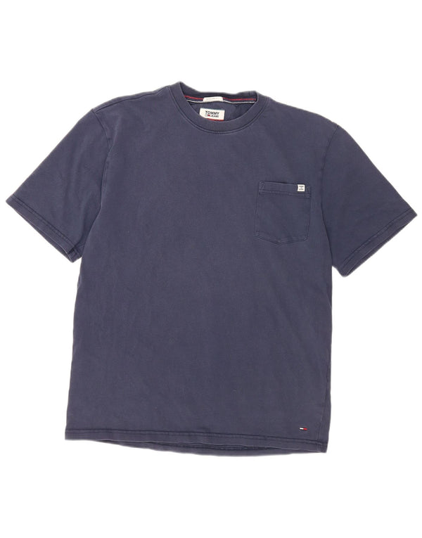 Tommy Hilfiger T-shirt coupe classique pour homme, grand, bleu marine, coton