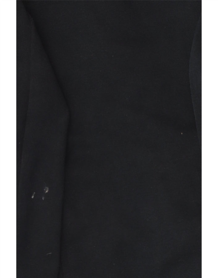 NIKE Pull à capuche zippé surdimensionné pour femme UK 10 Petit coton bleu marine