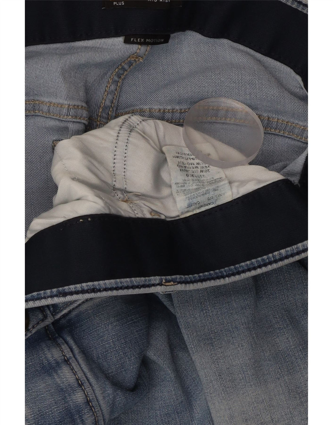 LEE Bermuda en jean taille moyenne pour femme, coupe régulière, W40 2XL, coton bleu