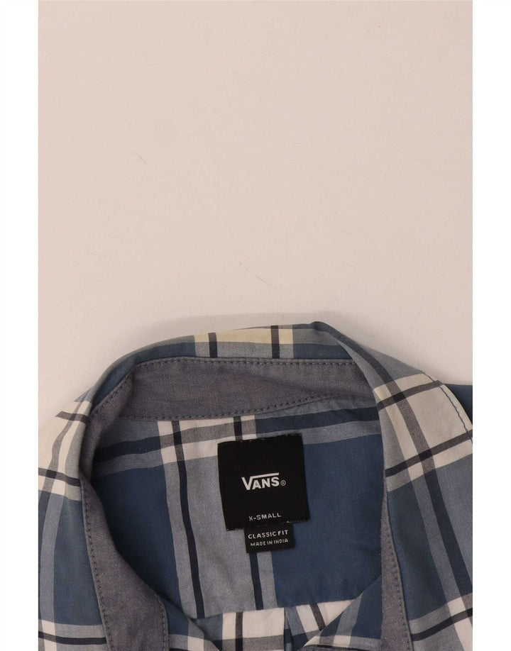 Vans Chemise classique à manches courtes pour homme XS Bleu à carreaux