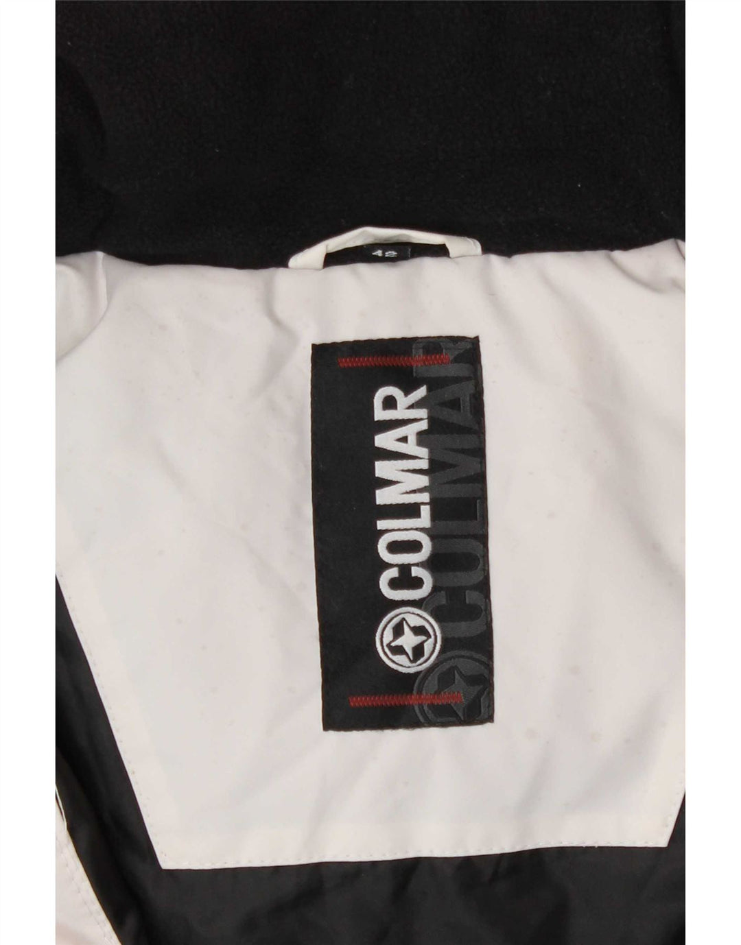 Colmar Veste de ski à capuche pour femme IT 42 Medium White Colourblock Sports