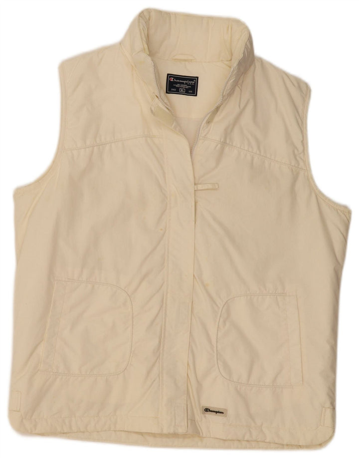 CHAMPION Gilet Femme UK 18 XL Blanc Cassé Polyamide