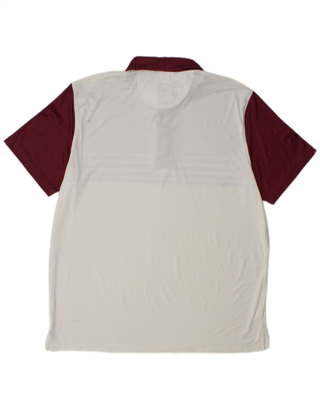 IZOD Polo Homme XL Blanc Colorblock Polyester