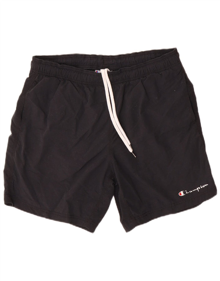 Champion Short de Sport Homme Noir Moyen