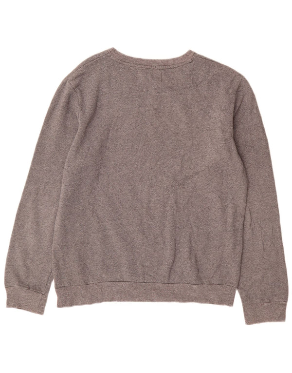 Calvin Klein Jeans Sweat-shirt graphique pour homme en coton moucheté Gris Taille L