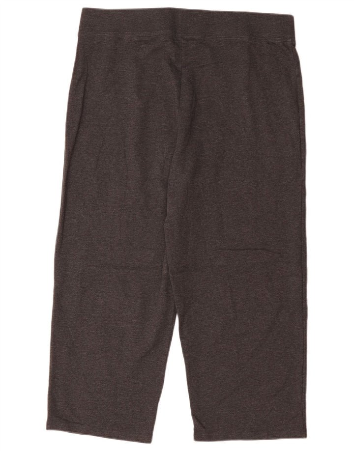 MARKS & SPENCER Legging Capri Femme UK 14 Grand Coton Gris