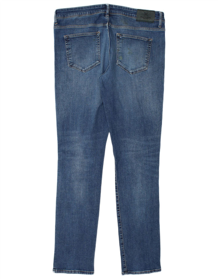Hackett Jean Slim Homme W36 L33 Bleu Coton
