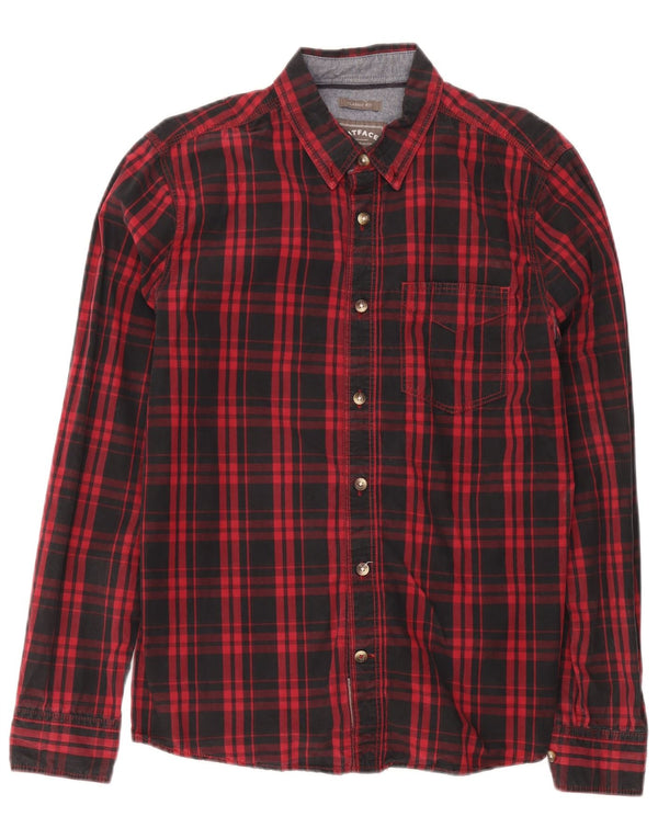 Fat Face Chemise Classique Homme Coton à Carreaux Noir Moyen