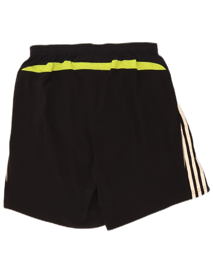 Adidas Short de sport pour homme Large Noir Colorblock Polyester
