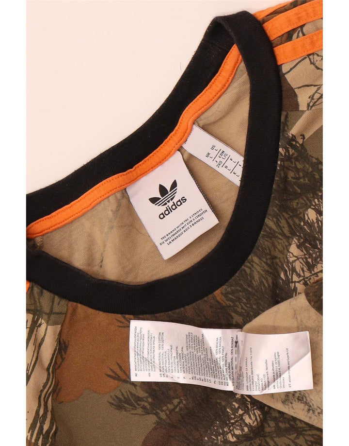 Adidas T-Shirt Homme Top Large Multicolore Camouflage Coton