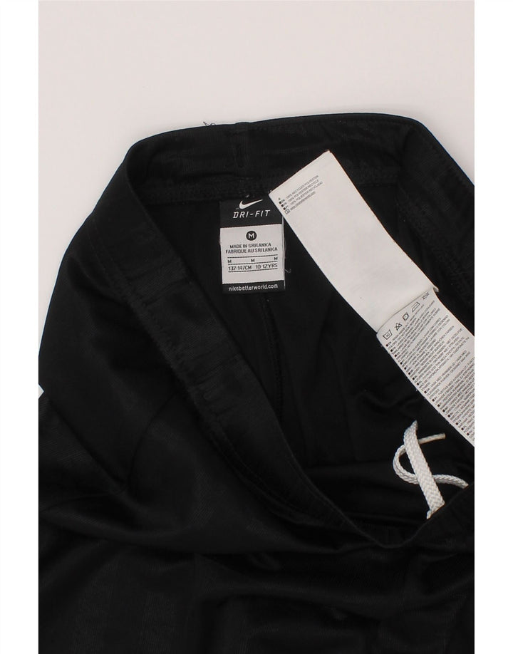 Nike Short de sport Dri Fit pour garçon 10-11 ans Polyester rayé noir moyen