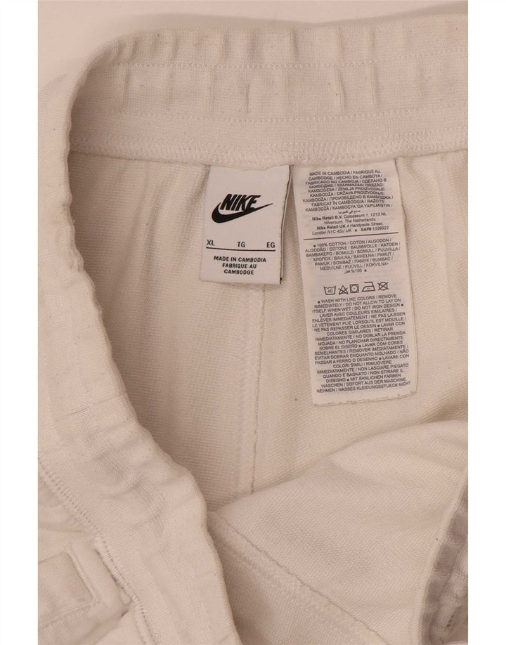 Nike Short de sport graphique pour homme XL en coton blanc