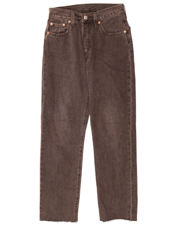 Levi's Jean Droit 501 Femme W25 L28 Gris Coton