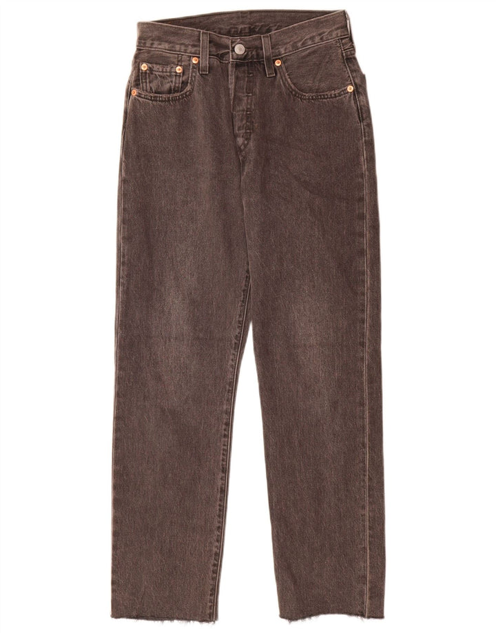 Levi's Jean Droit 501 Femme W25 L28 Gris Coton