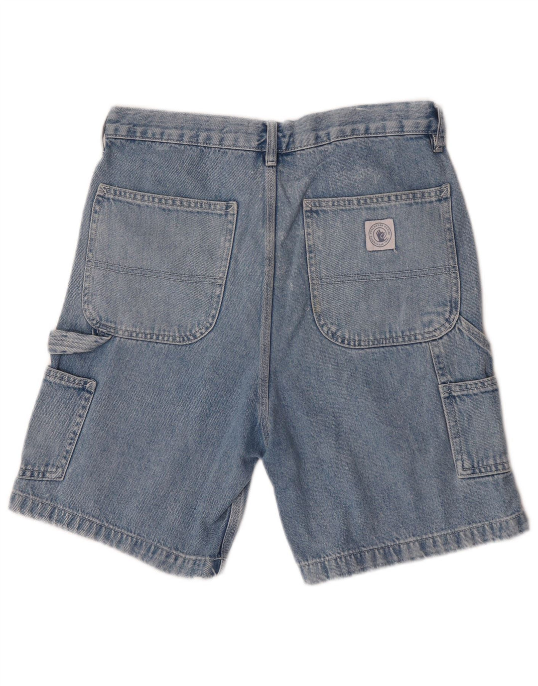 Pull & Bear Short cargo en jean pour femme EU 38 Medium W30 Bleu