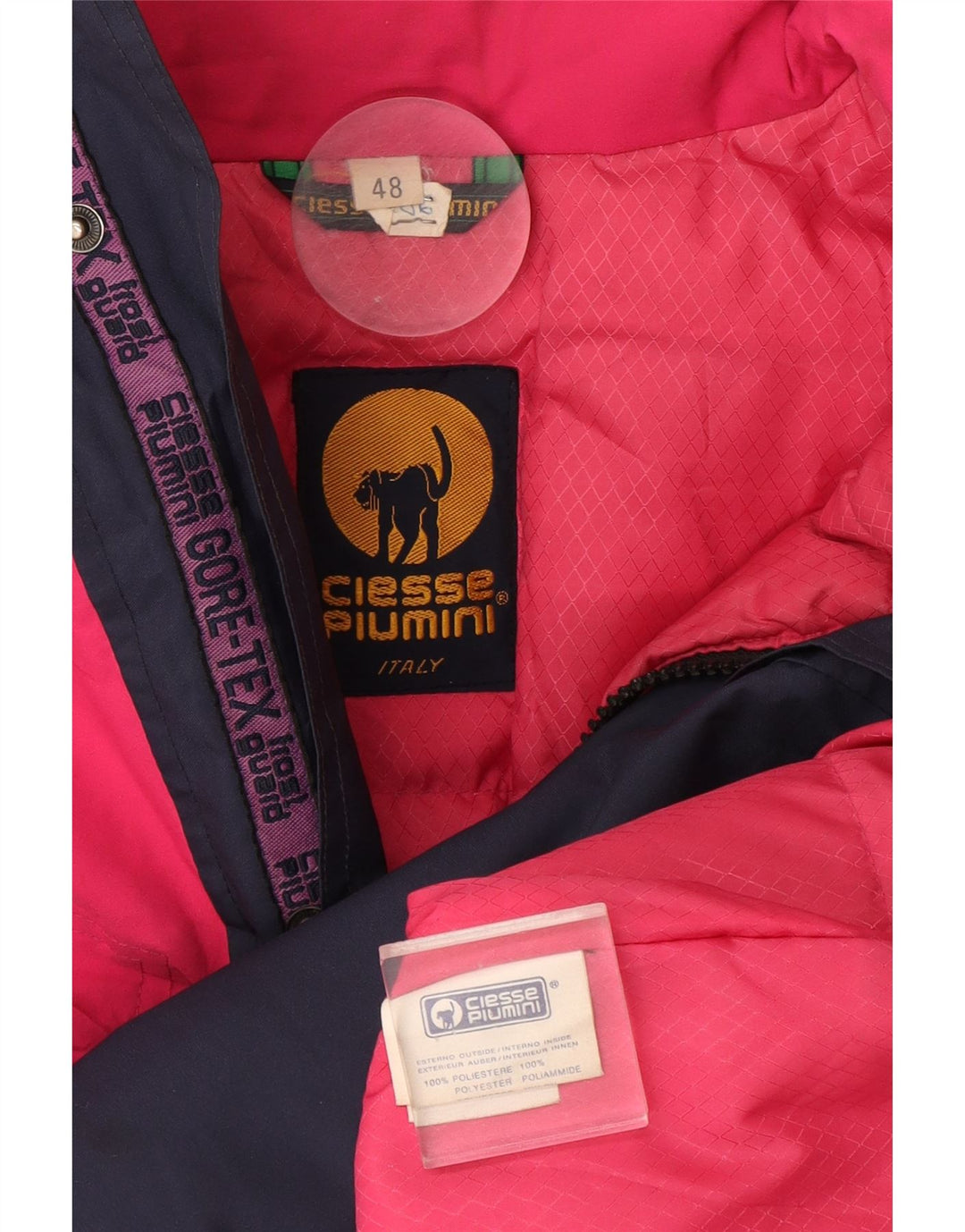 Ciesse Piumini Veste Coupe-Vent Homme IT 48 Bleu Marine Moyen Colourblock