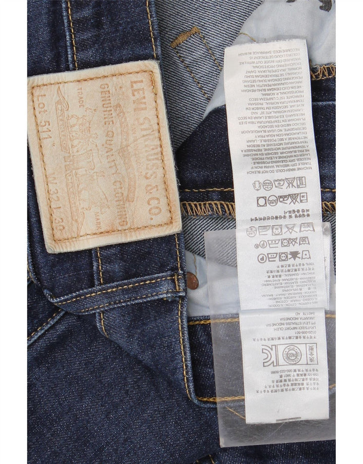 Levi's Jean Slim 511 Homme W32 L30 Bleu Marine Coton