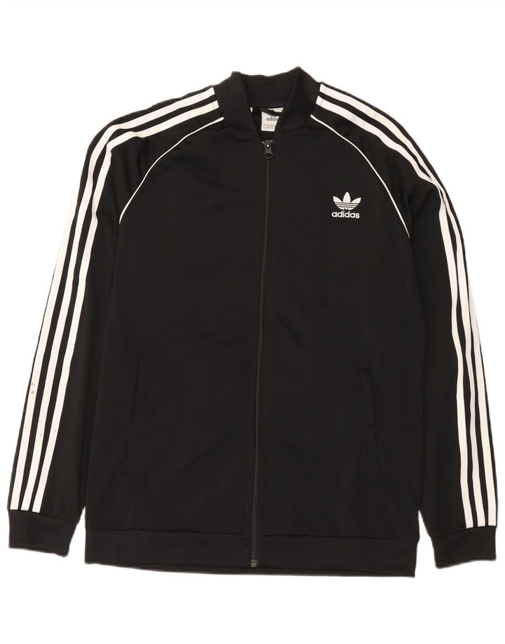 Veste de survêtement Adidas Garçon 15-16 ans Noir Polyester