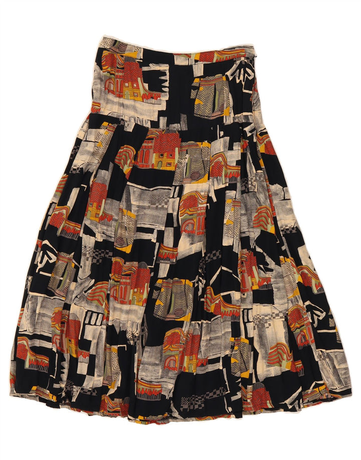 VINTAGE Womens Abstract Pattern Flared Skirt W26 Small Multicoloured Vintage Vintage and Second-Hand Vintage from Messina Hembry 