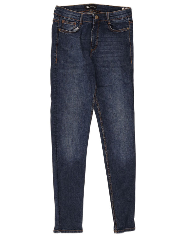 Zara Jean skinny femme EU 38 Small W28 L27 Bleu Coton