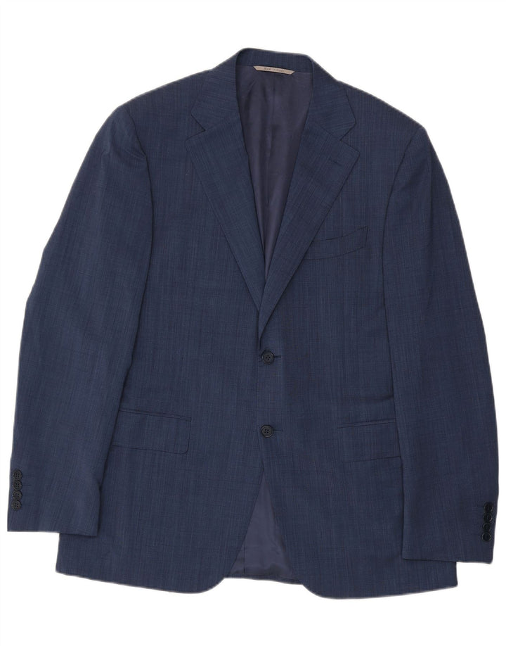 Canali Costume 2 pièces 2 boutons pour homme IT 50 Large W34 L30 Laine bleu marine
