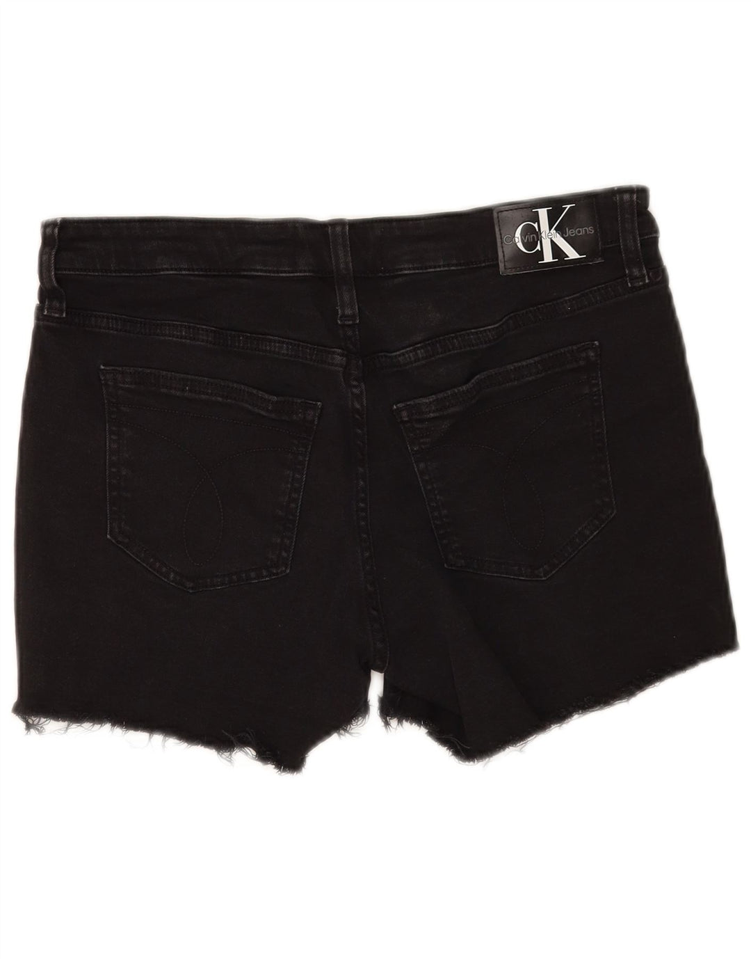 Calvin Klein Short en jean W28 pour femme en coton noir moyen