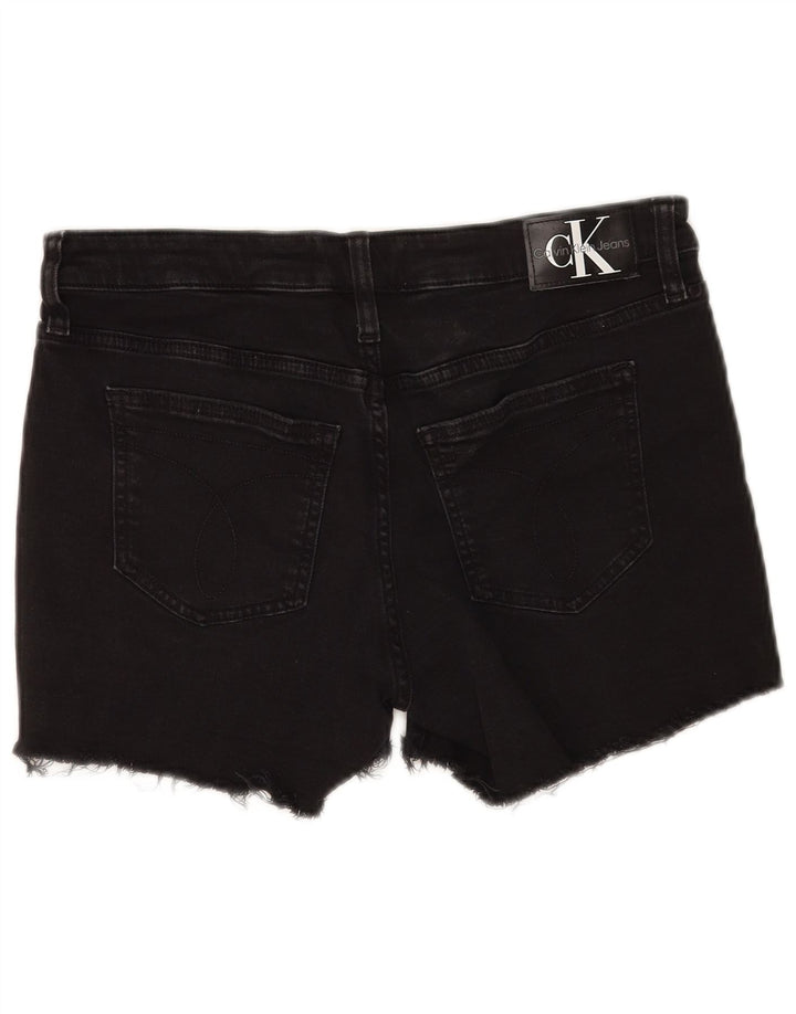 Calvin Klein Short en jean W28 pour femme en coton noir moyen
