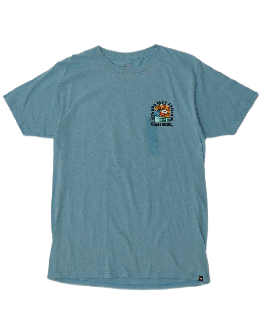 Rip Curl T-shirt graphique coupe standard pour homme en coton moucheté bleu moyen