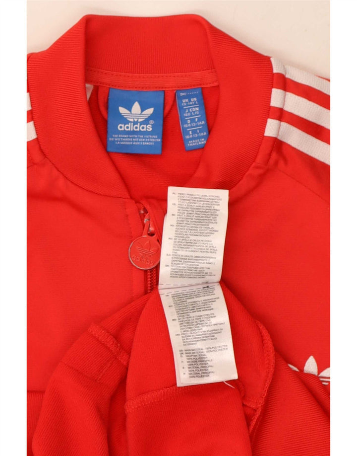 Veste de survêtement Adidas Garçon 13-14 ans Rouge Polyester