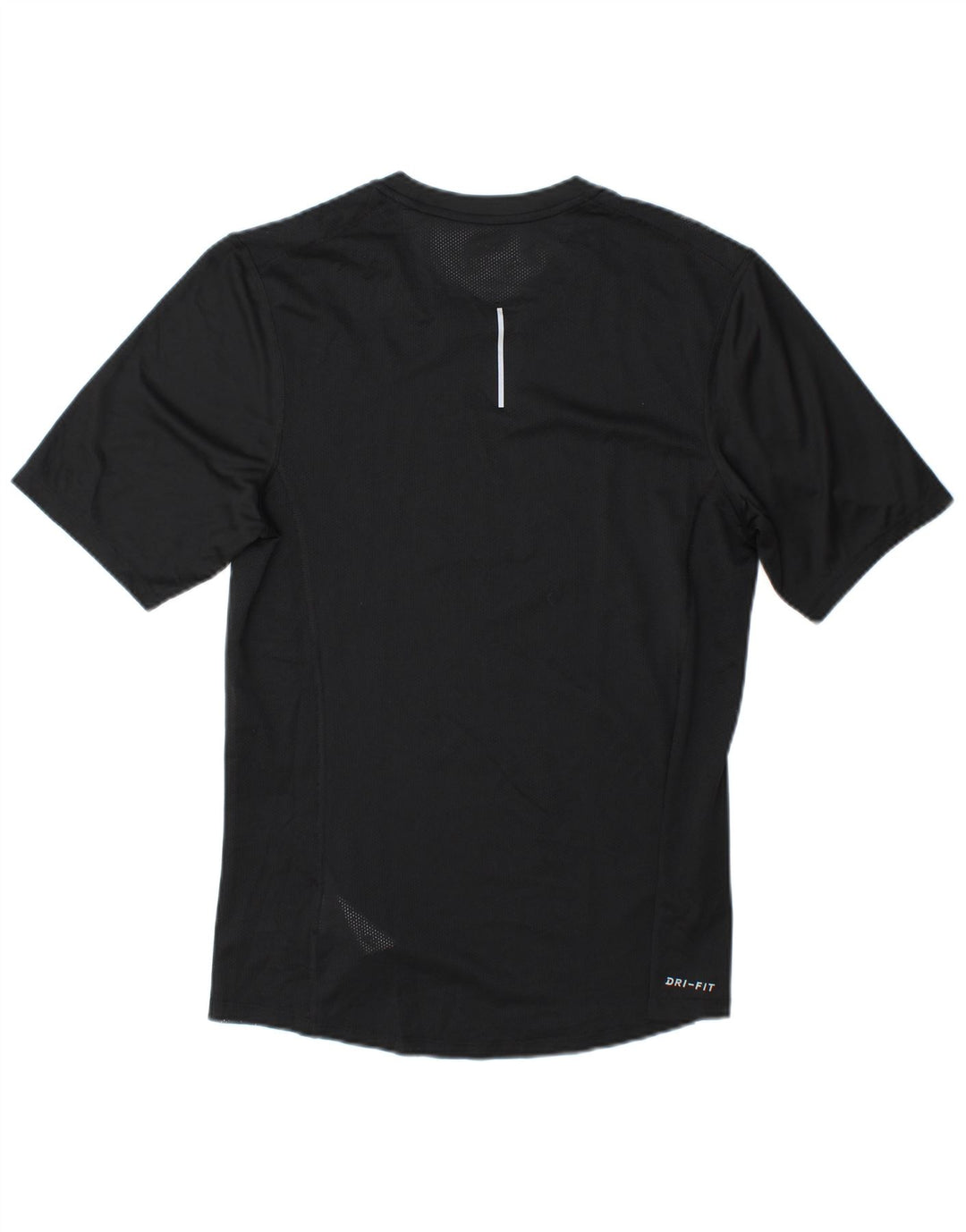 Nike Hommes Dri Fit Running T-Shirt Haut Petit Noir Rayé Polyester