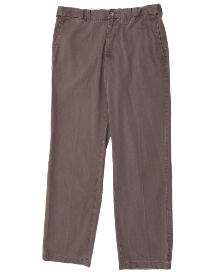 Marks & Spencer Pantalon Chino Droit Blue Harbor Homme W34 L33 Gris