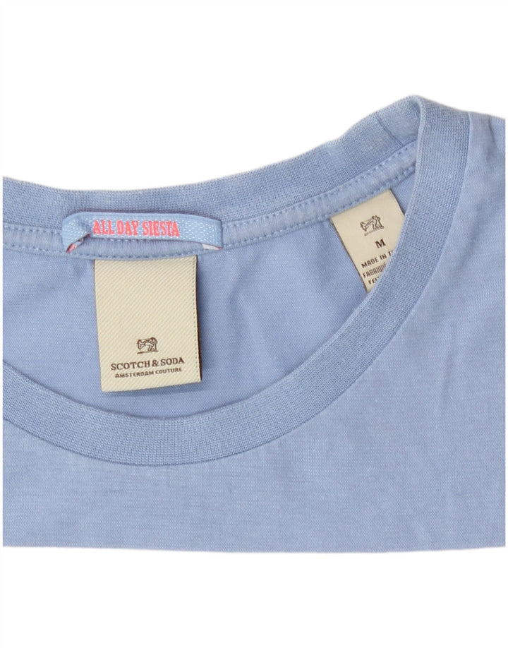 Scotch & Soda T-Shirt Homme Bleu Moyen Colourblock Cotton
